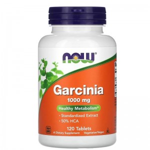 Гарциния камбоджийская 1000 мг, NOW, Garcinia 1000 мг - 120 таб