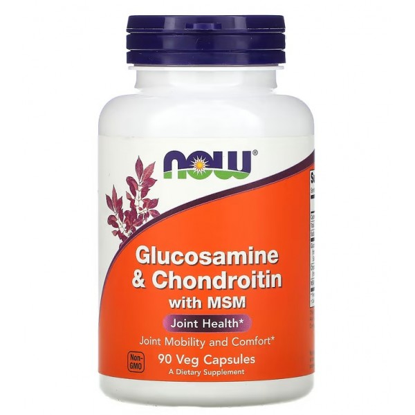 Глюкозамін, Хондроїтин, МСМ, NOW, Glucosamine Chondroitin MSM 