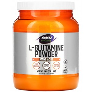 Амнінокислота Л-Глютамін без смакових наповнювачів, NOW, L-Glutamine - 1 кг