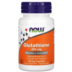 Глутатион 250 мг (антиоксидантная защита), NOW, Glutathione 250 мг - 60 веган капс