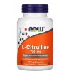 Аминокислота Л-Цитруллин 750 мг, NOW, L-Citrulline 750 мг - 90 веган капс