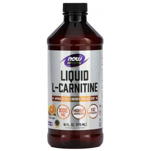 Карнитин (жидкая форма), NOW, Carnitine Liquid - 473 мл