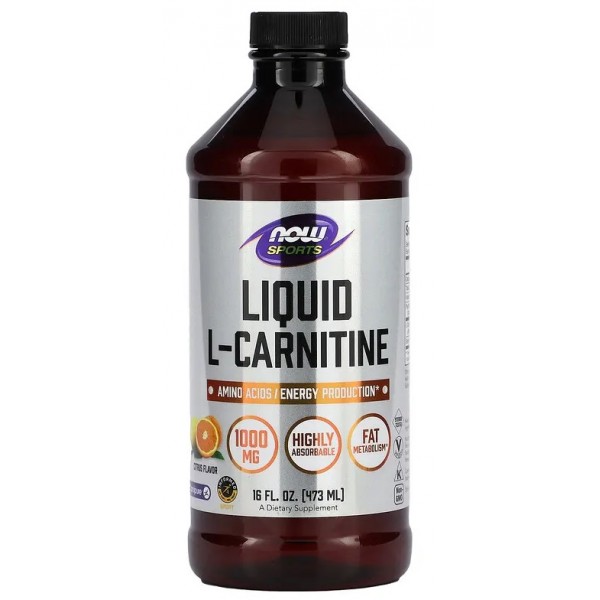 Карітин (рідка форма), NOW, Carnitine Liquid - 473 мл