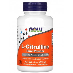 100% чистий Л-цитрулін, NOW, L-Citrulline Pure -113 г