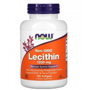 Соєвий Лецитин, NOW, Lecithin 1200 мг