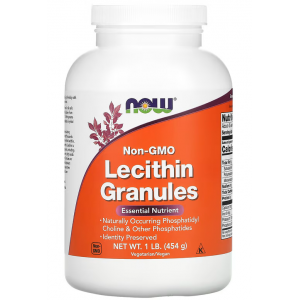 Лецитин у гранулах, NOW, Lecithin Granules - 454 г