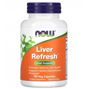 Здоровье печени (гепатопротектор), NOW, Liver Refresh 