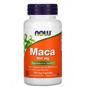 Мака Перуанская (корень), NOW, Maca 500 мг 