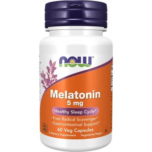 Мелатонін 5 мг, NOW, Melatonin 5 мг