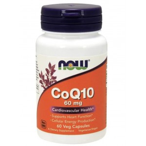 Коэнзим Q10 60 мг, NOW, CoQ10 60 мг 