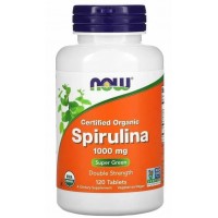 Органічна Спіруліна, NOW, Spirulina 1000 мг