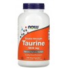 Л-Таурин (двойная концентрация) 1000 мг, NOW, Taurine 1000 мг - 250 веган капс