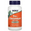 Хром (Піколінат, Хелат, Полінікотінат) + Кориця, NOW, TRI-Chromium 500 мг+Cinnam - 90 веган капс