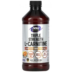 Л-карітин Carnipure + Вітамін В12, NOW, Carnitine Liquid 3000 мг - 473 мл