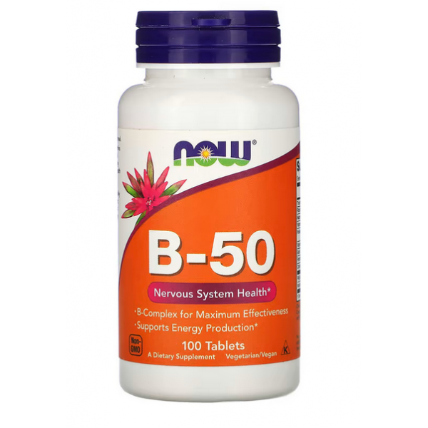 Вітаміни групи B, NOW , B-50 