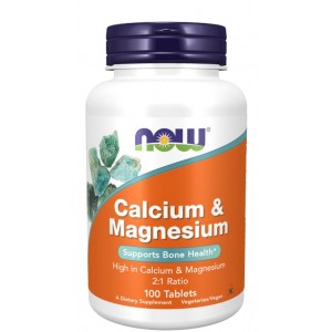 Кальцій та Магній, NOW, Calcium & Magnesium 500/250 мг 