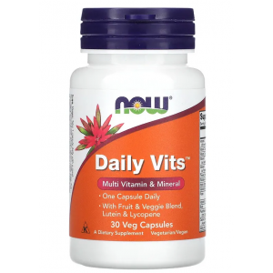 Комплексные витамины, NOW, Daily Vits - 30 веган капс