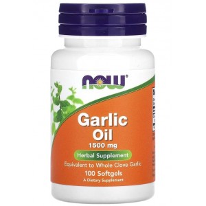 Чесночное масло, NOW, Garlic Oil 1500 мг