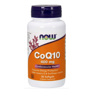 Коэнзим Q10, NOW, CoQ10 400 мг