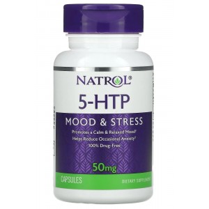 5-гідроксітриптофан 50 мг, Natrol, 5-HTP 50 мг - 30 капс