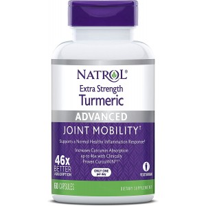 Куркума экстракт, Natrol, Turmeric Extra Strength - 60 капс