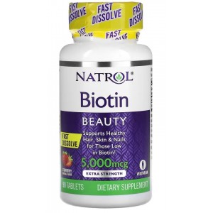 Биотин 5000 мкг, Natrol, Biotin 5000 мкг Natrol - 90 таб