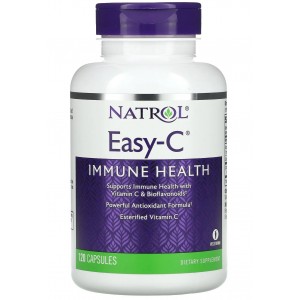 Витамин С 500 мг + Цитрусовые биофлавоноиды, Natrol, Easy-C 500 мг - 120 веган капс