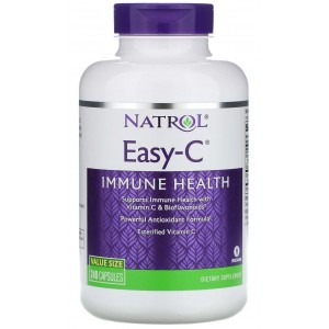 Вітамін С 500 мг + Цитрусові біофлавоноїди, Natrol, Easy-C 500 мг - 240 веган капс