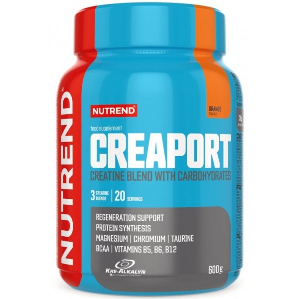Креатин с углеводами и аминокислотами, Nutrend, Creaport - 600 г 