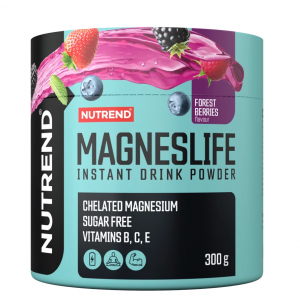 Магній (цитрат+хелат) в порошковій формі, Nutrend, MagnesLife Instant Drink - 300 г 
