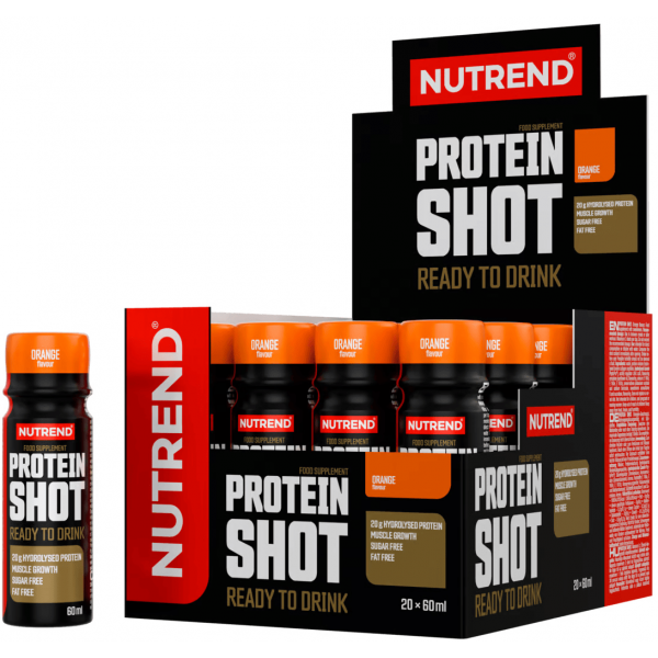 Протеиновый шот (20 г белка), Nutrend, Protein Shot - 60 мл 