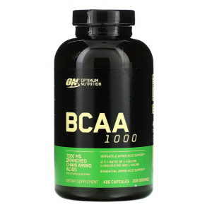 Незамінні амінокислоти, Optimum Nutrition, BCAA 1000 - 400 капс