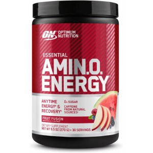 Комплексні амінокислоти с кофеїном, Optimum Nutrition, Essential Amino Energy - 270 г - Фруктовий мікс