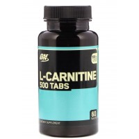 Жироспалювач L-карнітин, Optimum Nutrition, L-carnitine 500 - 60 таб