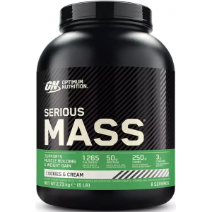 Набір ваги (Гейнер), Optimum Nutrition, Serious Mass EU - 2,73 кг - Печиво з кремом