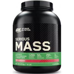 Набір ваги (Гейнер), Optimum Nutrition, Serious Mass EU - 2,73 кг - Полуниця