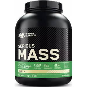 Набір ваги (Гейнер), Optimum Nutrition, Serious Mass EU - 2,73 кг - Ваніль