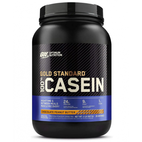 Казеїновий протеїн, Optimum Nutrition, 100% Gold Standard Casein - 909 г