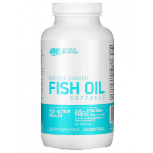 Натуральный рыбий жир Omega 3, Optimum Nutrition, Fish oil - 200 гель капс