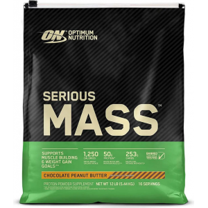 Высокоуглеводная смесь с протеином, Optimum Nutrition, Serious Mass - 5,44 кг