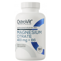 Магній цитрат з вітаміном В6, OstroVit, Magnesium Citrate 400mg + B6 - 90 таб