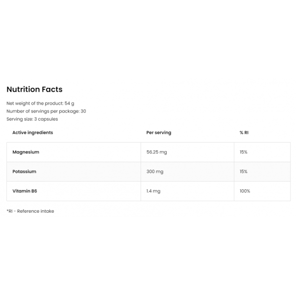 Магній, Калій + Вітамін В6, OstroVit, Pharma Magnesium Citrate + Potassium + B6 P-5-P - 90 капс