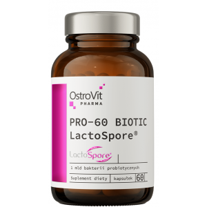 Пробіотик з Інуліном, OstroVit, Pharma PRO-60 Biotic LactoSpore - 60 капс