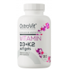 Д3 + К2 витамины, OstroVit, Vitamin D3+K2 - 90 гель капс