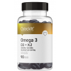 Омега 3 з вітамінами D, E, K2, OstroVit, Omega 3 D3+K2 - 90 гель капс