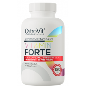 Витамины на каждый день, OstroVit, Vit&Min Forte - 120 таб