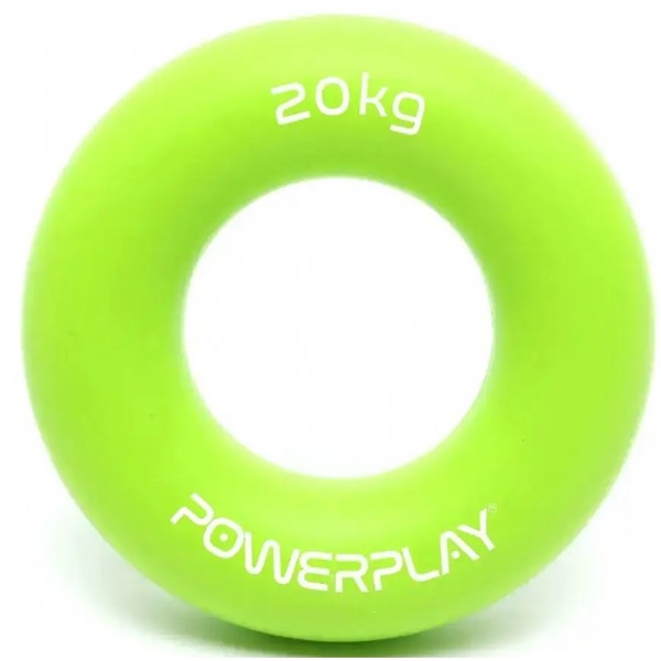 Еспандер кистьовий силіконовий, PowerPlay, PP-4324 Hand Grip Ring Medium 20 кг - Зелений