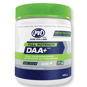 Д-аспарагиновая кислота + Цинк (порошковая форма), Pure Vita Labs, Full Potency DAA+  - 186 г 
