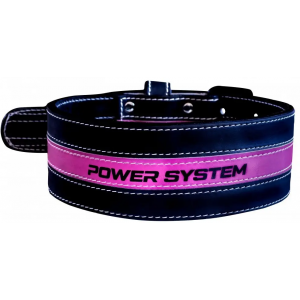 Пояс для тяжелой атлетики, Power System, PS-3870 Girl Power - Черный/Розовый