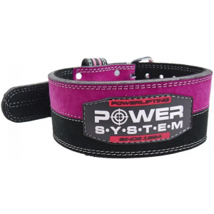 Пояс для важкої атлетики, Power System, PS-3850 Strong Femme - Чорний/Рожевий